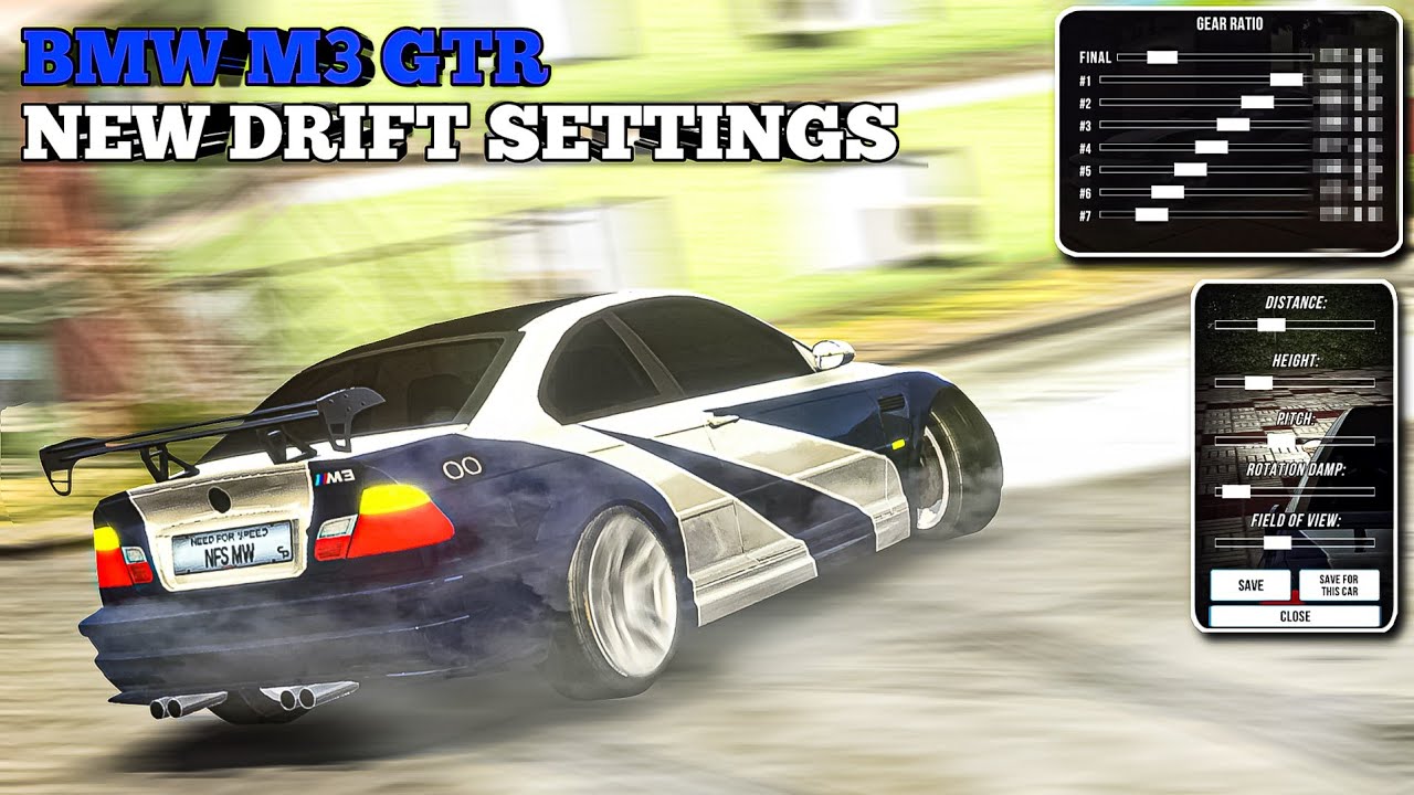 New Drift Settings for BMW M3 GTR (Gearbox, Suspension and more) Car
