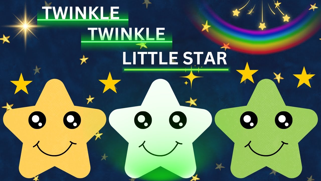 Soothing Lullaby🌟 | Twinkle Twinkle for Toddlers🌟Best Nursery Rhyme | Shooting Star | Cartoon