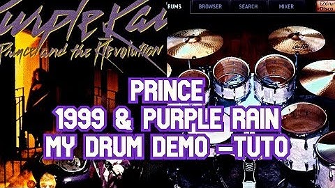 Prince : how to sound like purple rain and 1999 on drums ? Drum demo, drum lesson with Toontrack