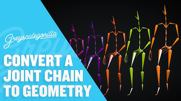 Cinema 4D Tutorial - Convert A Joint Chain To Geometry In Cinema 4D