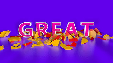 Cinema 4D Tutorial - Broken text animation with delayed effect