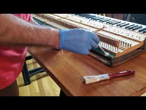 #243 Restoring An Old Steinway Piano- Teflon Backchecks