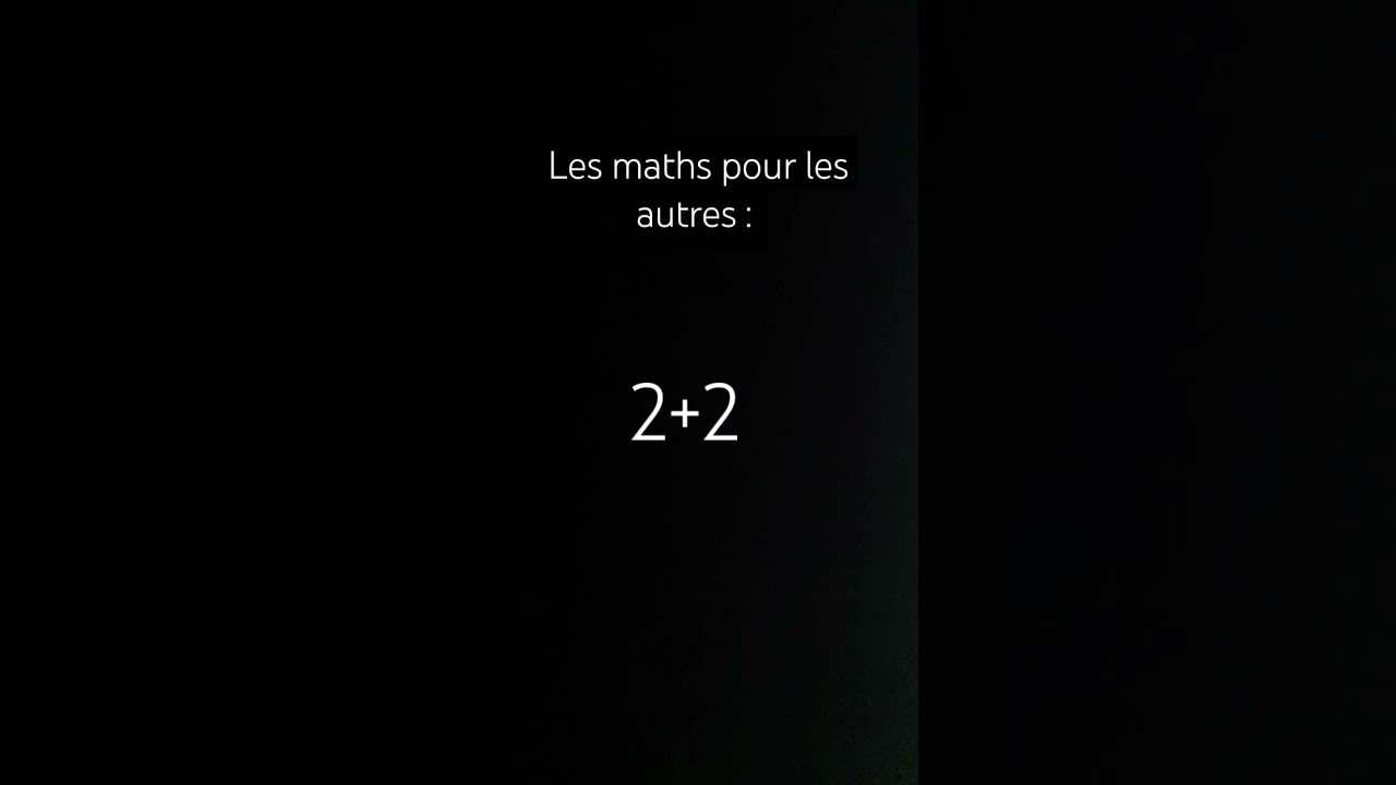 les maths pour les autres et pour moi 🥲