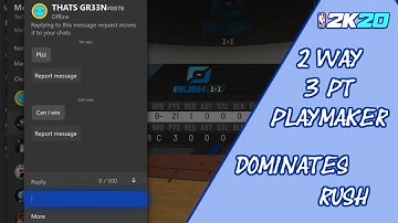 NBA 2K20 1v1 Rush Domination With My 2 Way 3 Pt Playmaker Rare Build | Opponent Asks To Give Him Win