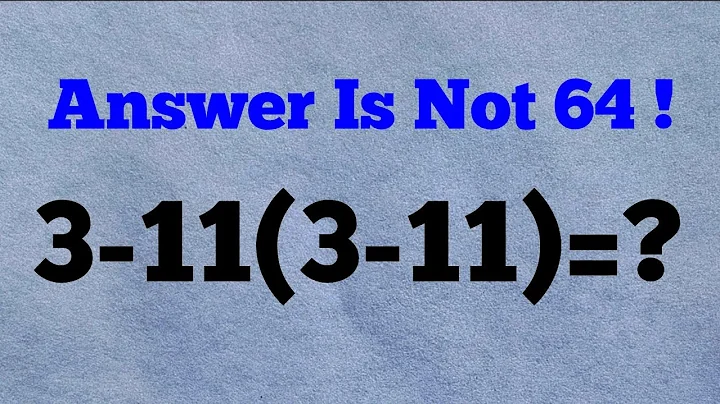 USA | People Get This Math Question Wrong!