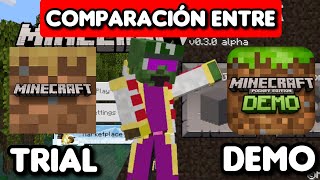 Minecraft Versión de Prueba vs Minecraft Pocket Edition Demo | ✦ Comparación