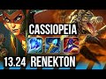 Cassio vs renekton mid  12212 1500 games godlike  kr master  1324