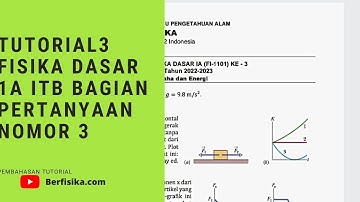 PEMBAHASAN TUTORIAL 3 FISIKA DASAR 1A ITB BAGIAN PERTANYAAN NOMOR 3