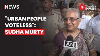 Sudha Murthy Urges Citizens to Vote in Bengaluru as Karnataka Goes to Polls