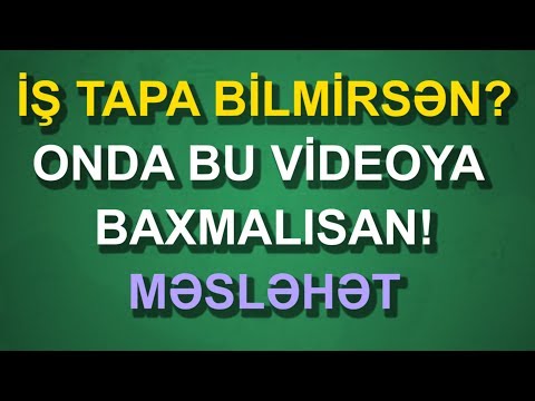 Video: İş elanında yaş göstərə bilərsiniz?