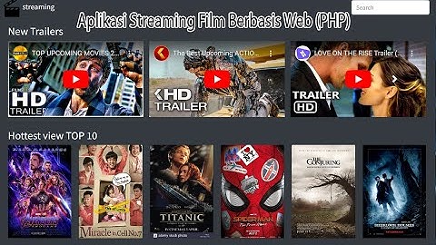 Aplikasi Streaming Film Berbasis Web PHP