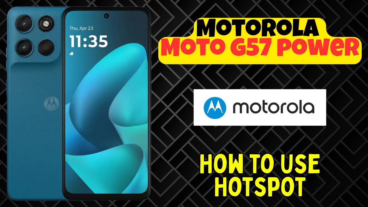 Как использовать точку доступа на Motorola Moto G57 Power | Подключите другие устройства к Интернету