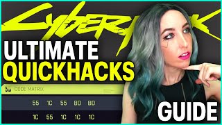 Cyberpunk 2077 - ULTIMATE Quickhacks Guide - Breach Protocol Tutorial, Cyberdecks, Passives + More!