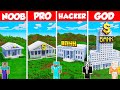 Bank Build Battle Challenge - Noob vs Pro vs Hacker vs God - Minecraft Animation
