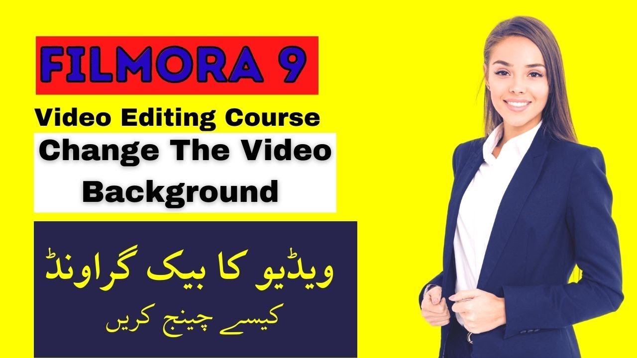 How To Change The Video Background Filmora9 Video Editor ویڈیو کا
