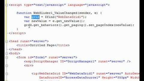 WebDataGrid Custom Paging With WebSlide