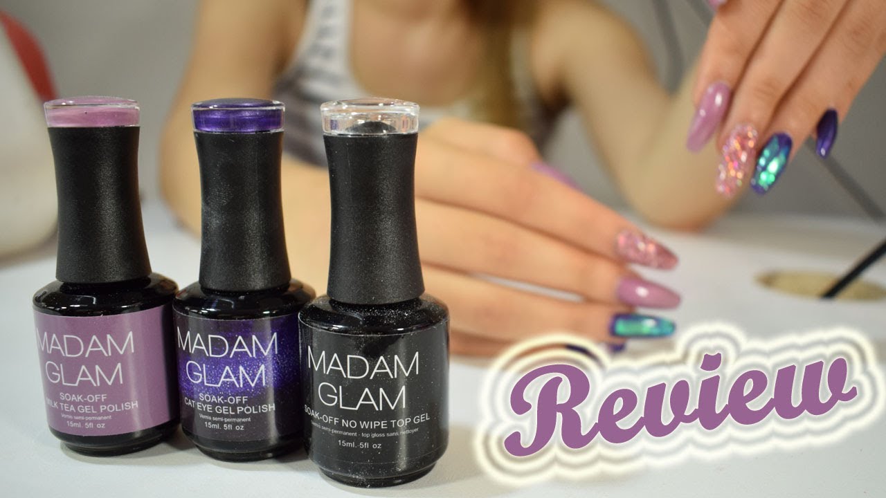 8. Madam Glam Gel Polish in "Dark Night" - wide 7