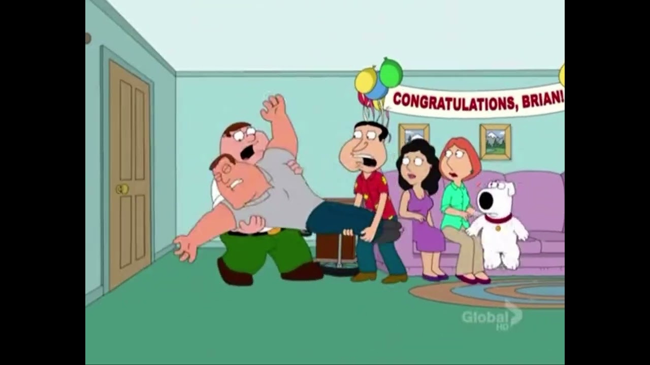Joe Strangles Brian - S8E15 - Family Guy | 
