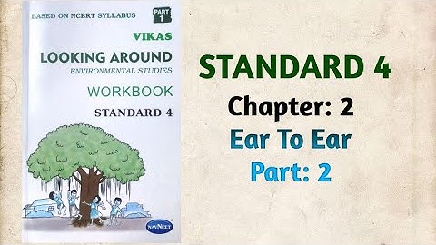 Std-4 EVS | Ch:2 Ear To Ear | Part 2 | Vikas Workbook Solution | Looking Around | Ncert