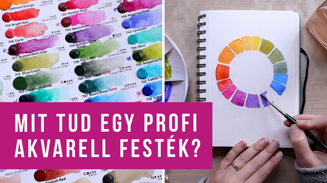 Új festéket próbálok ki - Rosa Gallery Profi Minőségű Akvarell Festék