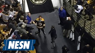 Bruins Fans Watch Jake Gyllenhaal Film Stronger At Td Garden