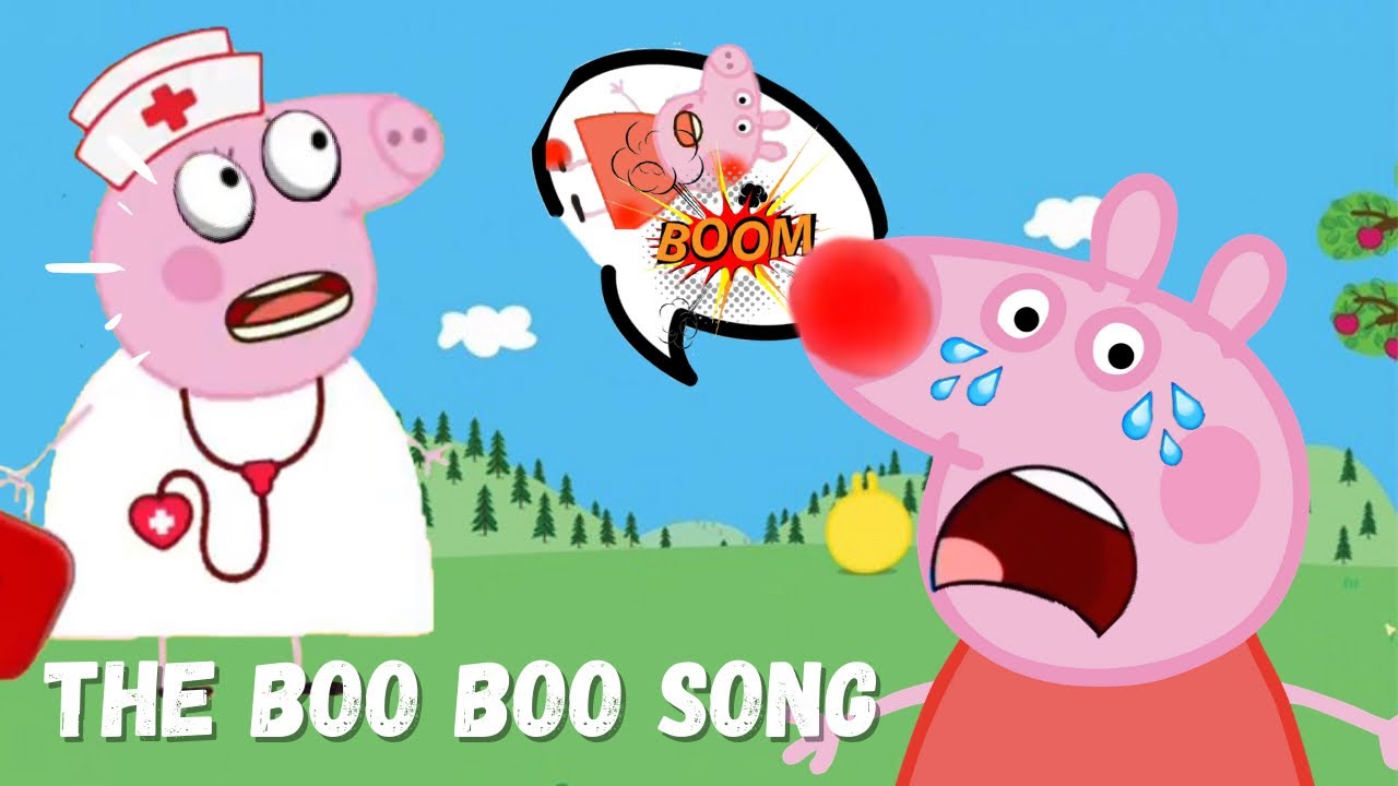 The boo boo song peppapig #peppapig #booboosong #thebooboosong #kidsso, peppa pig for kids