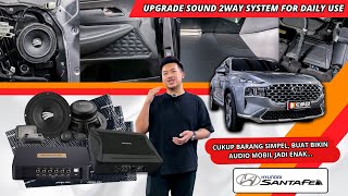 Hyundai Santa Fe 2021 Upgrade Sound 2way System | Rainbow | Goldhorn | Intersys | By : CSA