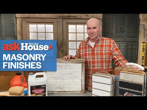 Masonry Finishes for Brick and Concrete | Ask This Old House