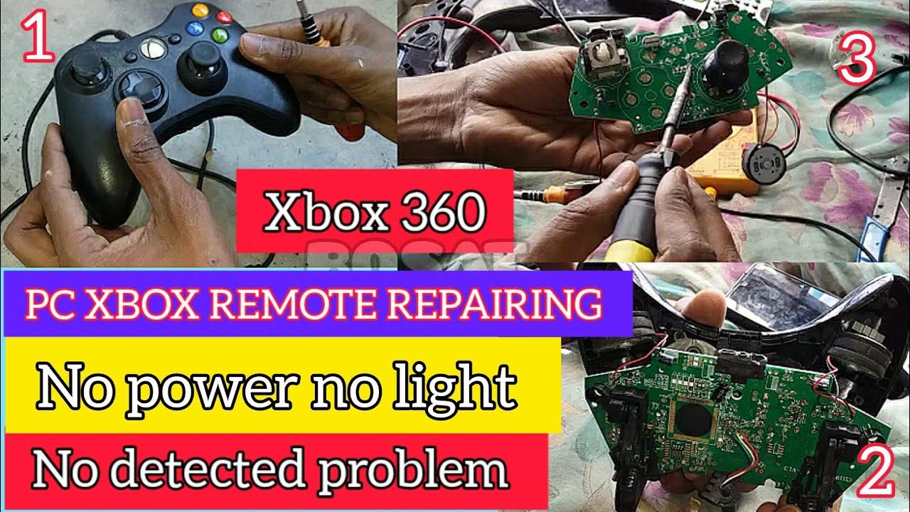 PC XBOX 360 REMOTE REPAIRING NO POWER NO PC DETECTED PC REMOTE CONTROL NOT WORKING YouTube