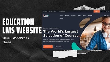 Education & Online Courses Website | Learning LMS Theme | iGuru WordPress Theme