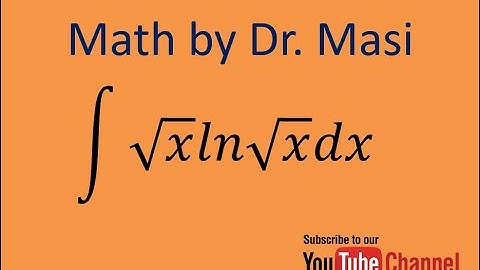 How to integrate sqrtx.ln(sqrtx), integration by parts, substitution, indefinite integral, calculus