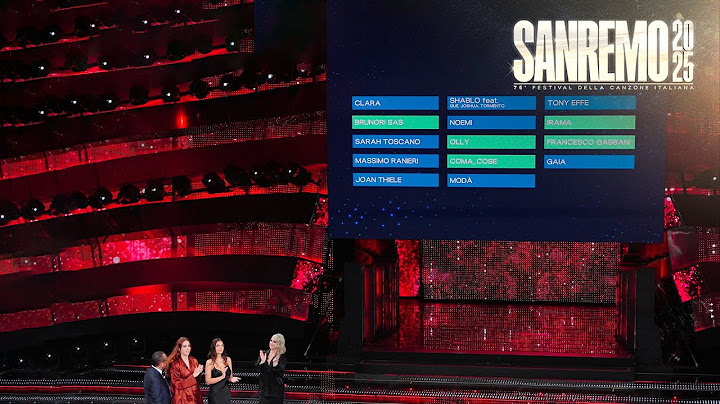 Sanremo 2025 - La top 5 della terza serata