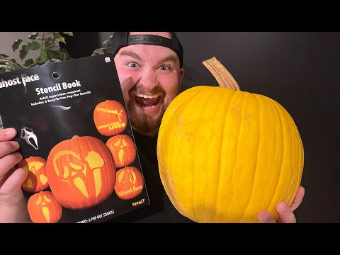 LIVE Pumpkin Carving and LEATHERFACE set up! Halloween 2023!