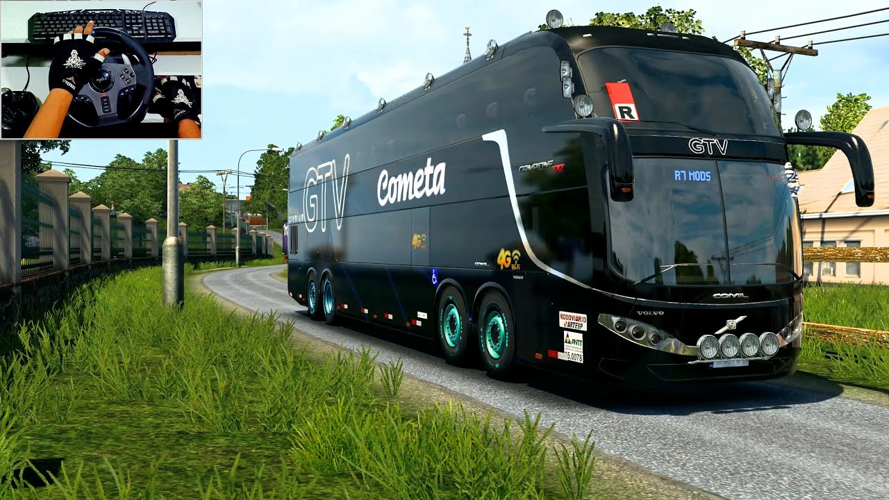 VOLVO V.3 Narrow Road Smooth Ride | euro truck simulator 2 | Panic ...