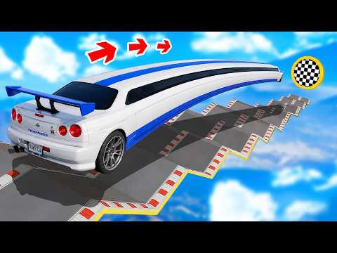 CAN A CHEATING CAR CLIMB TO THE HIGHEST REVERSED OBSTACLE IN GTA 5? - EXPERIMENT IN GTA 5