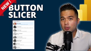 create modern-looking slicers using the new button slicer feature // beginners guide to power bi