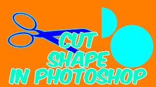 How to cut shape in Photoshop [Circle] l 2 minute Photoshop Tutorial