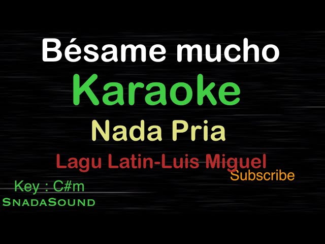 BESAME MUCHO-Lagu Latin|KARAOKE NADA PRIA ​⁠ -Male-Cowok-Laki-laki@ucokku class=