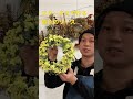 スターチスで作る黄色リース
