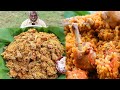 Chicken briyani  villatic foods   dads making huge chicken briyani
