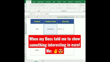 Barcodes in Excel #shorts #exceltutoriales