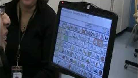 Using a speech generating device with a headpointer