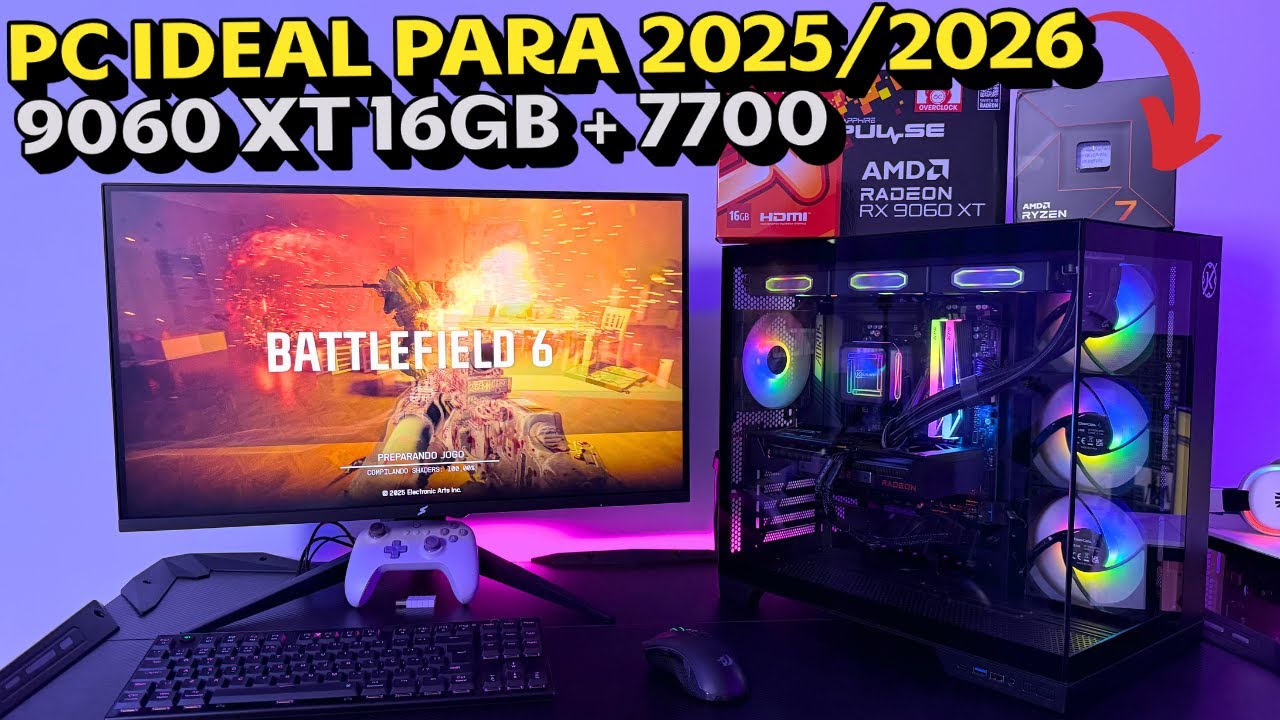 PERFECT PC FOR 2025/2026 - Ryzen 7700 + RX 9060 XT 16GB - YouTube