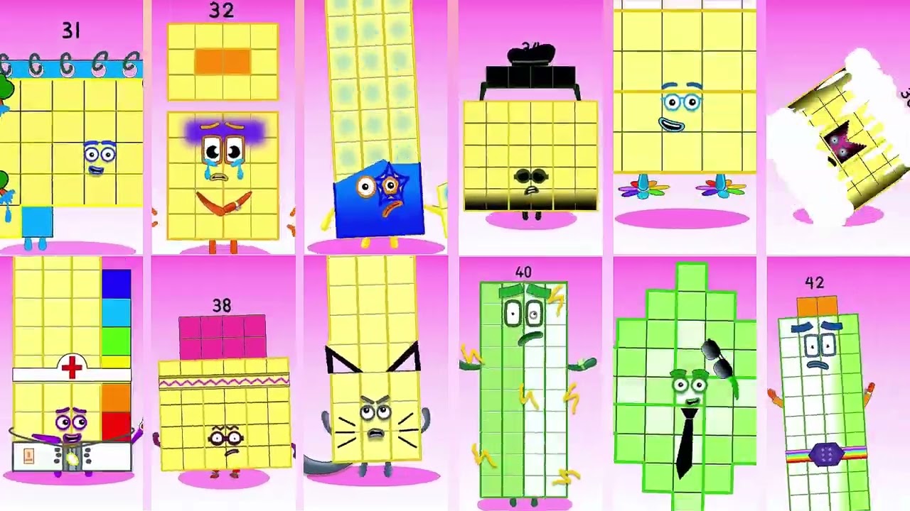 Sprunki OC Numberblocks 41 to 46 | Compilation Incredibox #sprunki #incredibox #numberblocks
