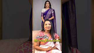 Best Off White Blouse Saree Combos ✨ Ivory Blouse Styling Ideas for Elegant Looks 🤍