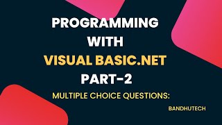 Crack Your VB.NET Exam: Uncover the MCQs, DCA & PGDCA Secrets! vb.net mcq