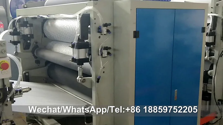 1350mm Automatic color glue lamination toilet paper/kitchen towel with two embossing