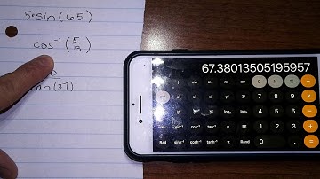 Calculator Help: Trig on the iPhone Calculator
