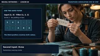 Transposed Convolution Explained Step by Step | Neural Networks Lesson 60