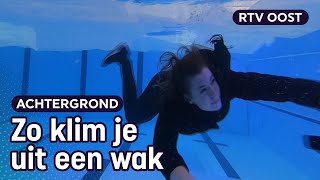 Veilig schaatsen? Zo red je jezelf uit een wak | RTV Oost